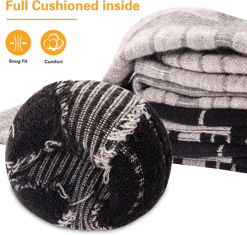 NOVAYARD Merino Wool Ski Socks Thermal Knee High Winter Snowboarding Socks for Men & Women 2 Pairs - Image 4